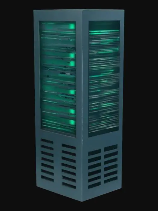 3D model for Server Stack Illustration