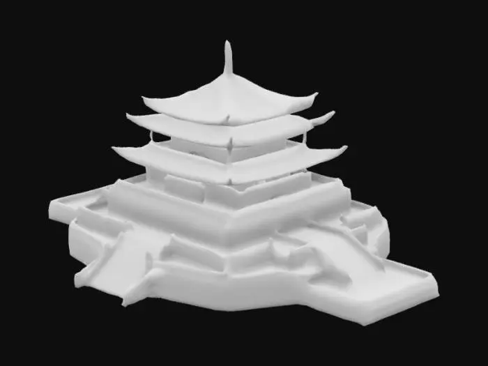 3D model for Golden Pagoda Model