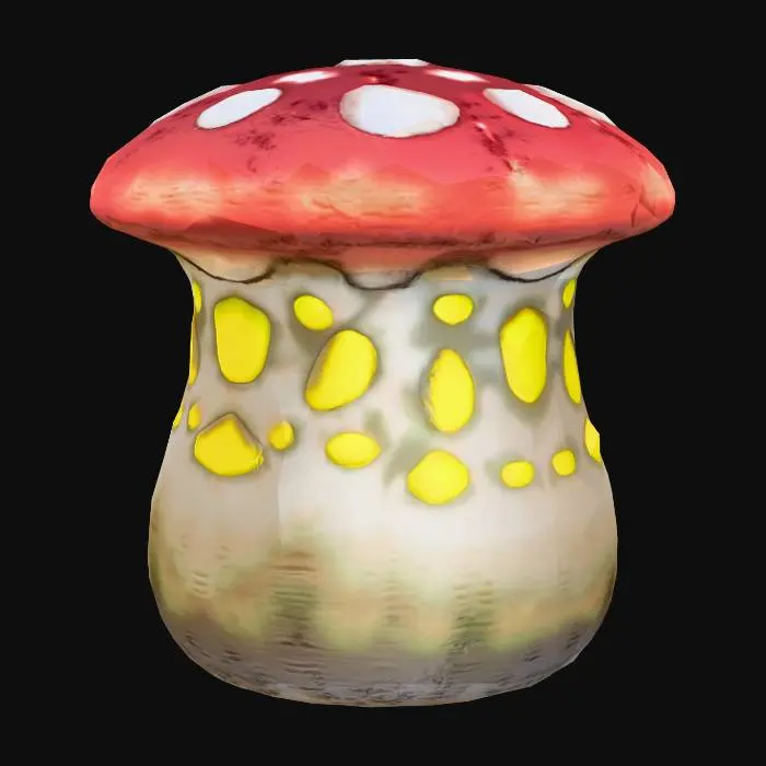 3D model for Red Mushroom