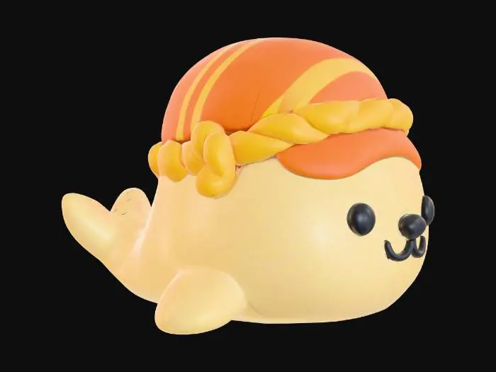 3D model for Whimsical Seal Pup