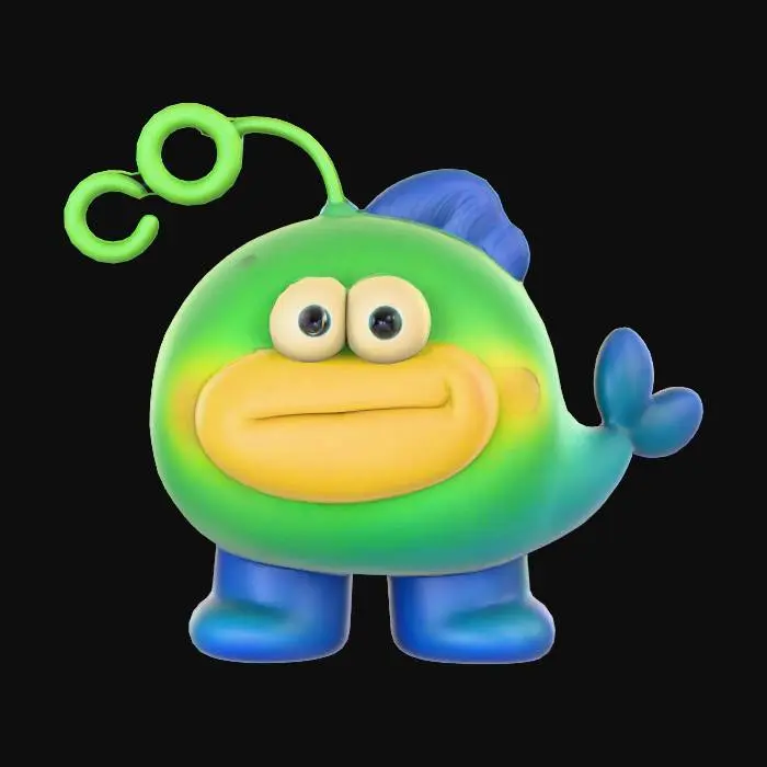 3D model for Blob Fishy man