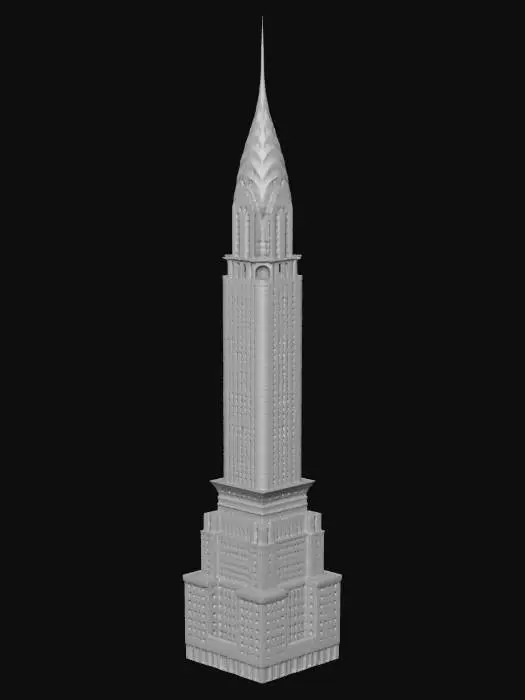 3D model for Chrysler Building in Manhattan