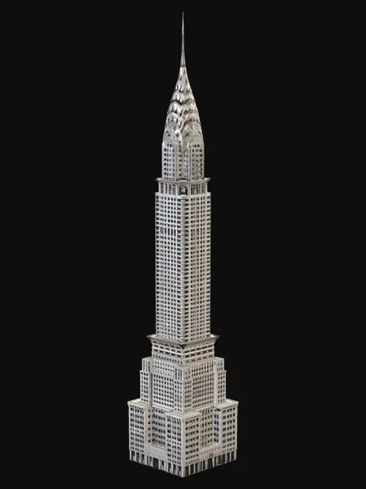 3D model for Chrysler Building in Manhattan