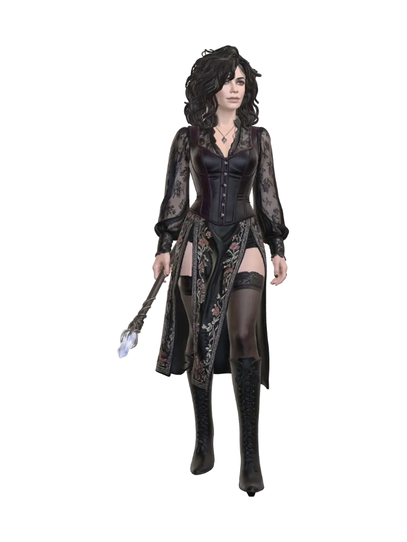Rogue Mage - Archmage 3D model, vytvořený pomocí AI