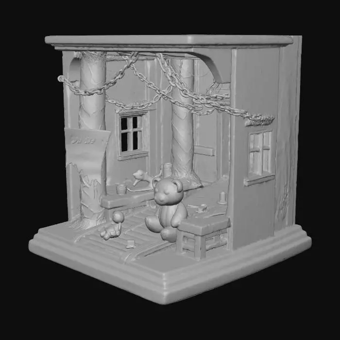 3D model for Forgotten Toys' Sanctuary