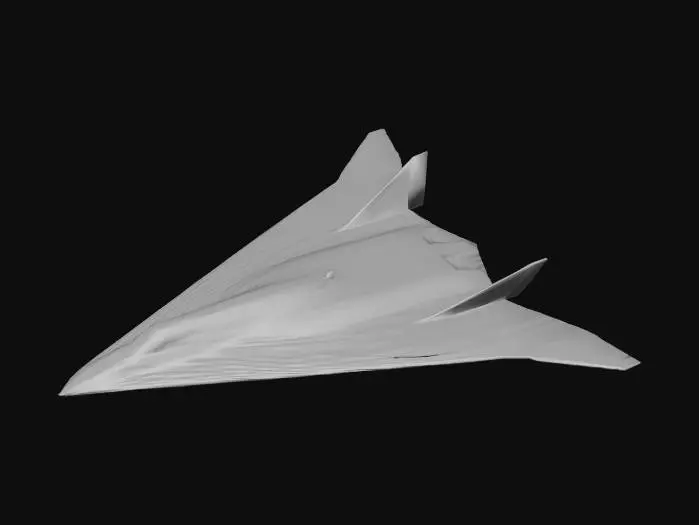 3D model for Stealth Jet Blueprint