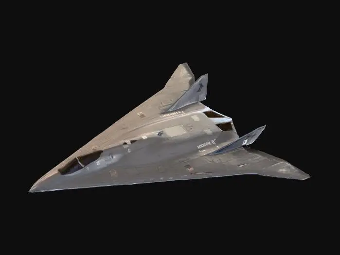 3D model for Stealth Jet Blueprint