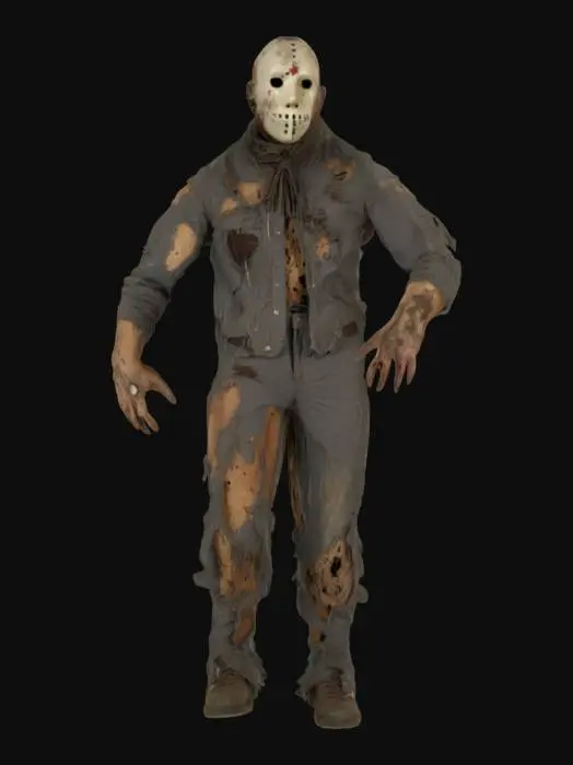 3D model for Hockey Mask Nightmare Realistic unreal engine 5 quality game asset