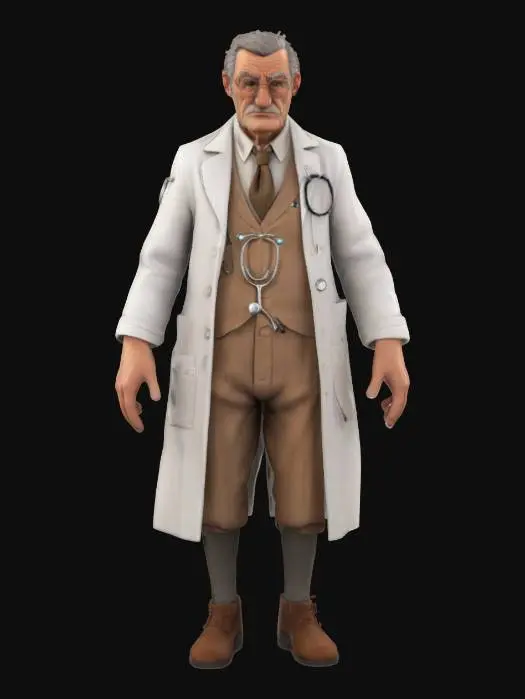 3D model for The Distinguished Doctor