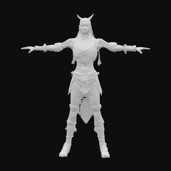 3D model for Hell leather demon Biker t posed unreal engine 5 game character asset..sharp clean mesh, no artifacts .