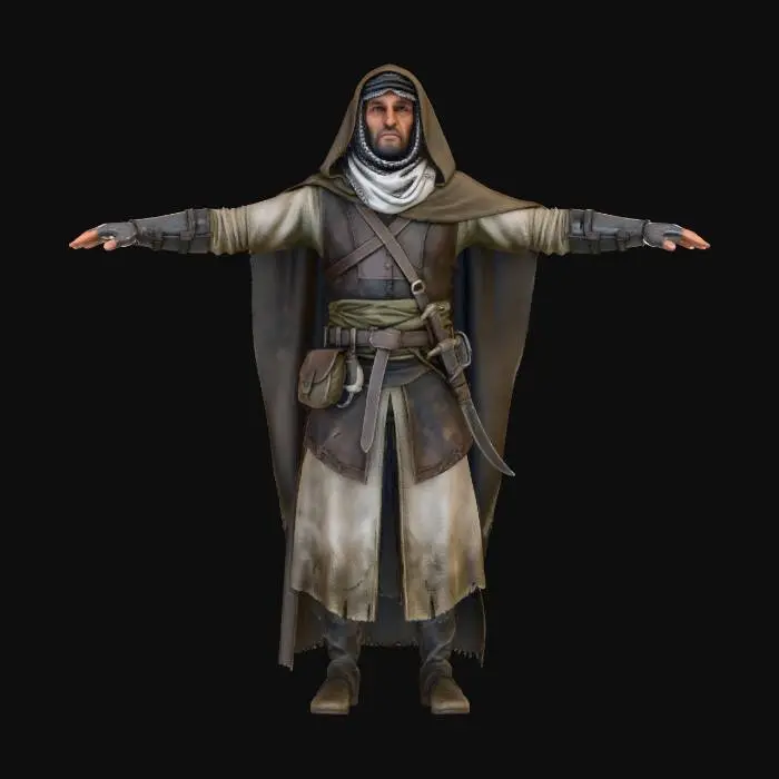 3D model for ancient middle eastern assasin .