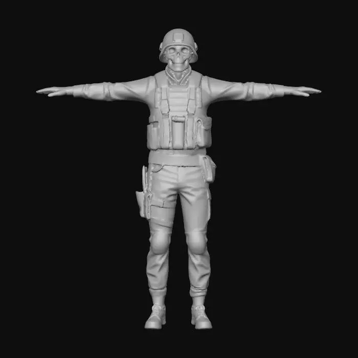 3D model for Skeleton Rifleman