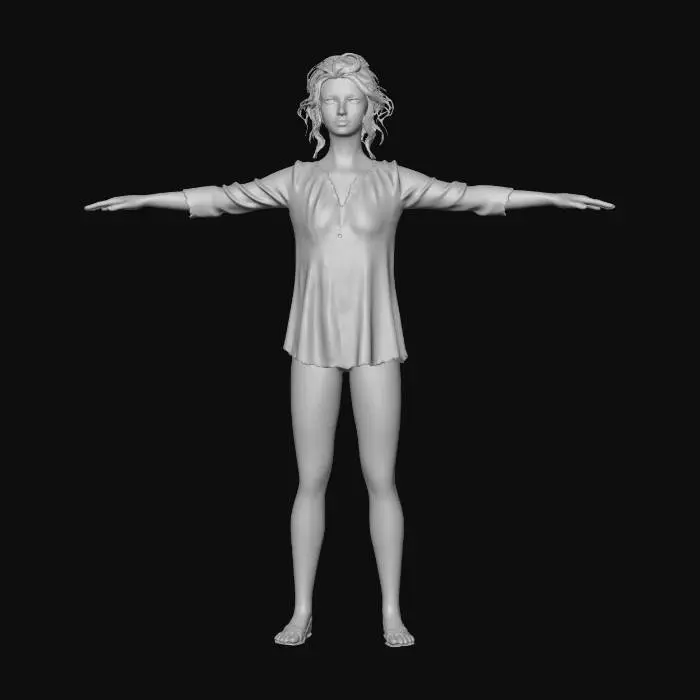 3D model for Ethereal Lace Portrait