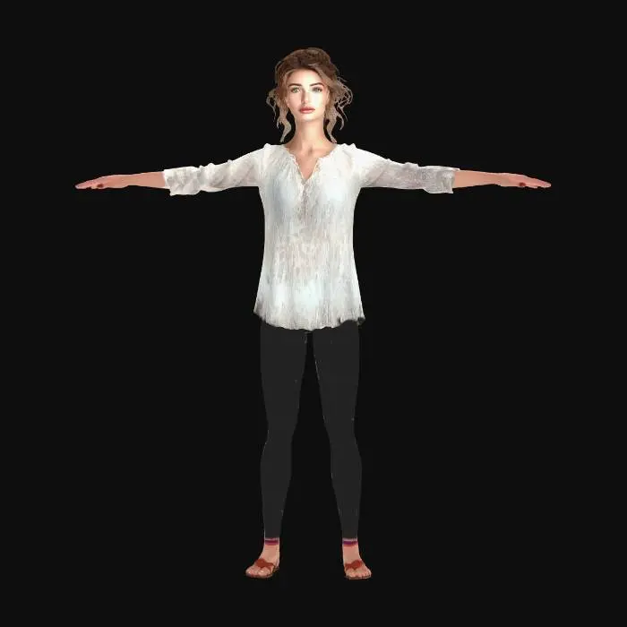 3D model for Ethereal Lace Portrait