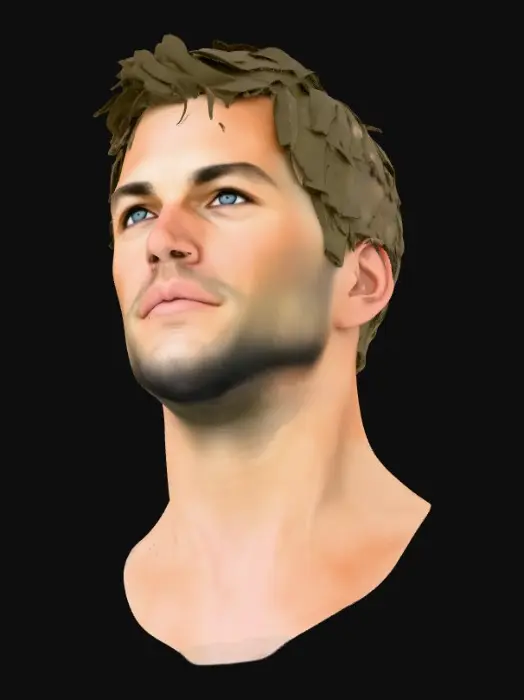 3D model for Man with Brown Hair