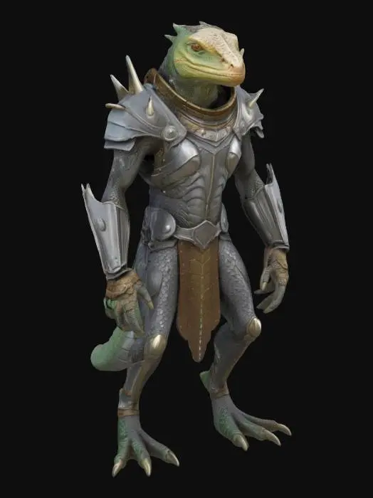 3D model for Lizard Warrior