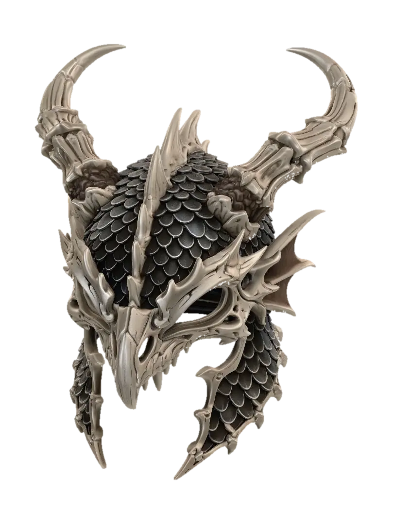 Modelo 3D de Dragon Skull - Model, gerado por IA