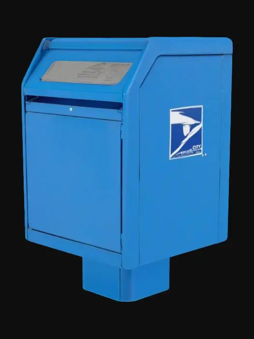 3D model for city postal dropoff bin