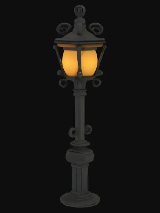3D model for city street lamp