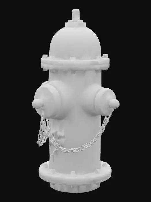 3D model for city fire hydrant