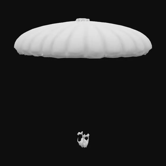 3D model for Futuristic parachute