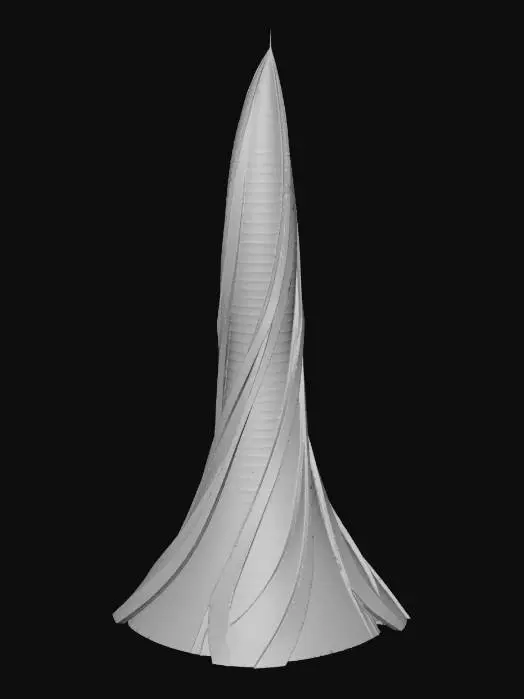 3D model for Azure Spiral Spire