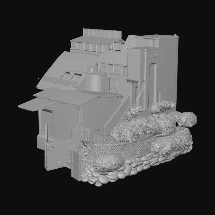 3D model for Concrete Stairway Residence