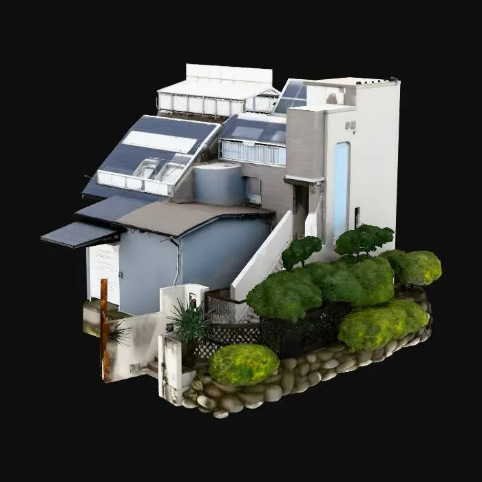 3D model for Concrete Stairway Residence