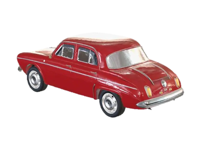 Red Classic Car - Automobiles model 3D, wygenerowany przez AI