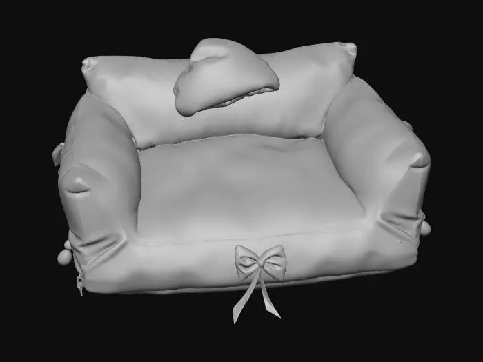 3D model for Santa's Cozy Pet Bed