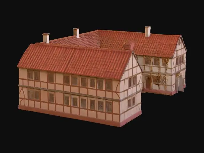 3D model for Medieval Courtyard