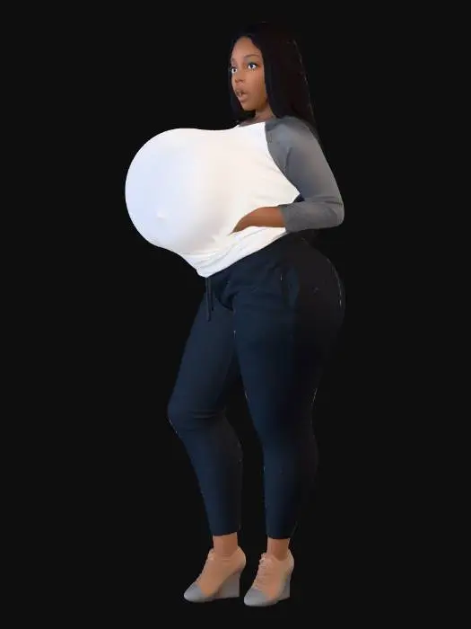 3D model for Surprised Expression