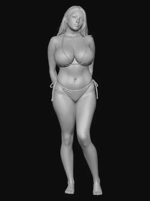 3D model for Golden Hour Beach Portrait
