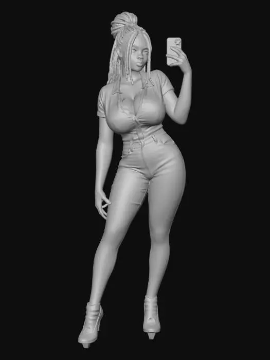 3D model for mirror selfie
