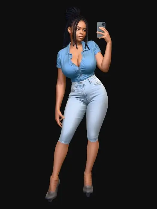 3D model for mirror selfie