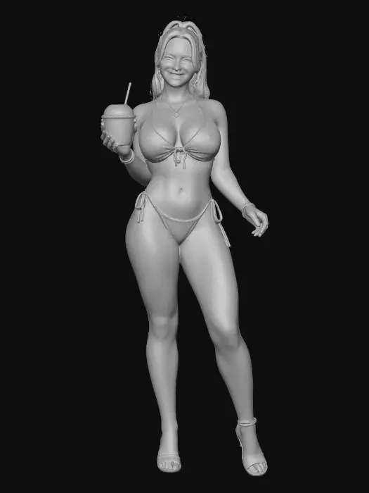 3D model for Teal Sunrise on the Beach