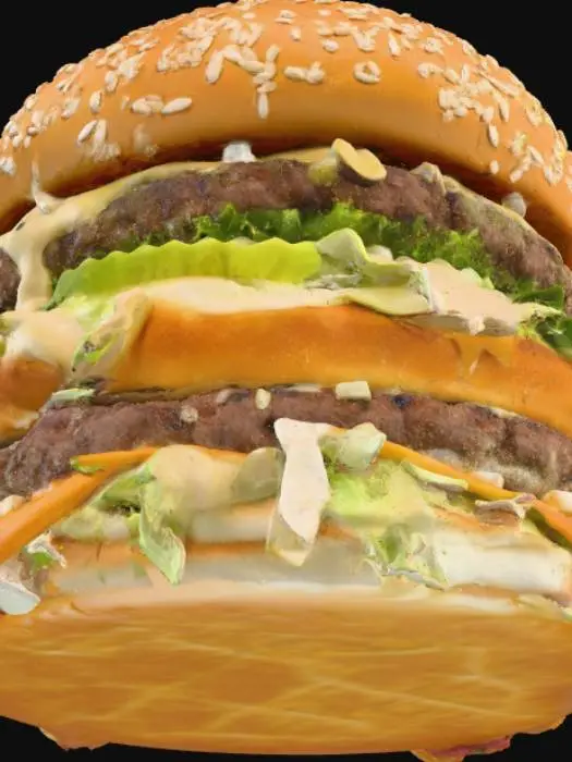 3D model for Double Delight Burger
