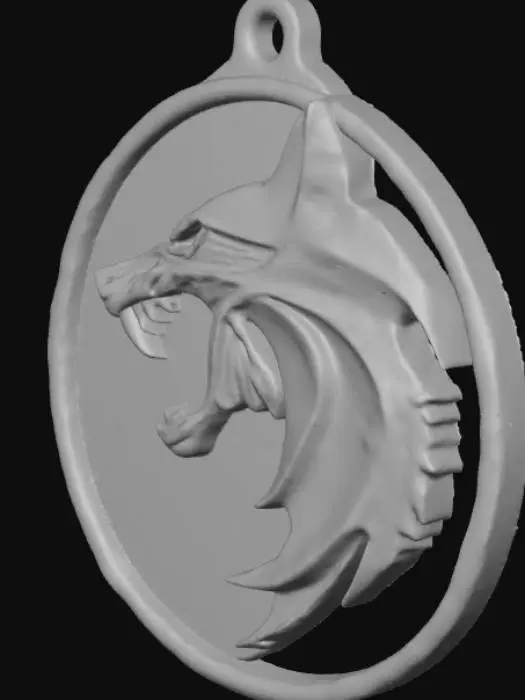 3D model for Wolf Medallion