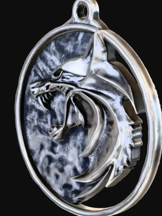 3D model for Wolf Medallion
