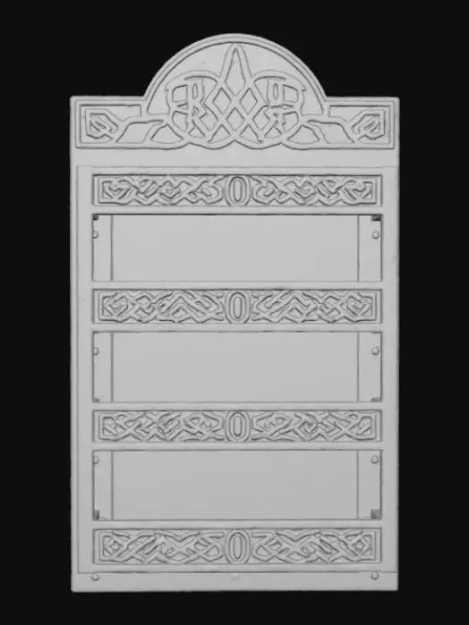 3D model for Celtic Carved Shelf