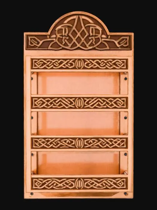 3D model for Celtic Carved Shelf