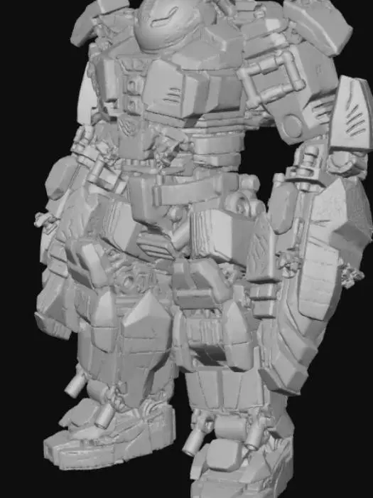 3D model for Emerald Mech Warrior