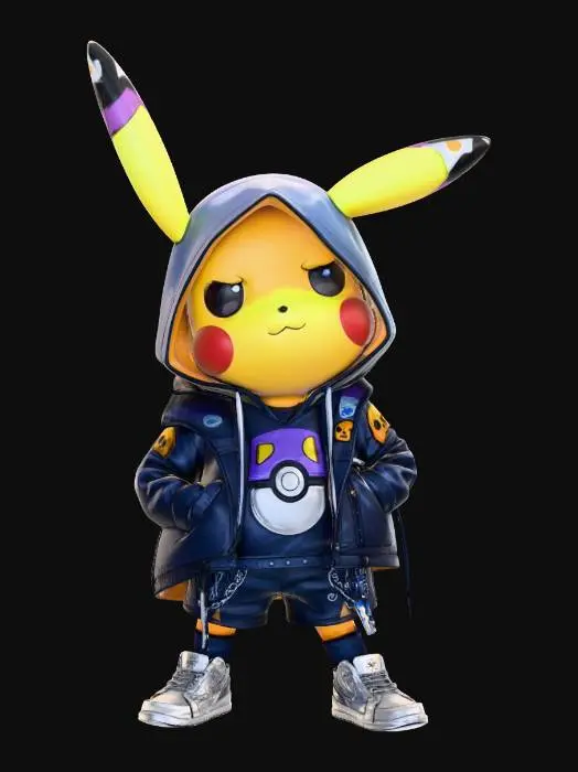 3D model for Street Pikachu Swagger