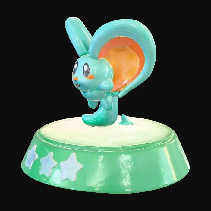 3D model for Blue Eared Figure