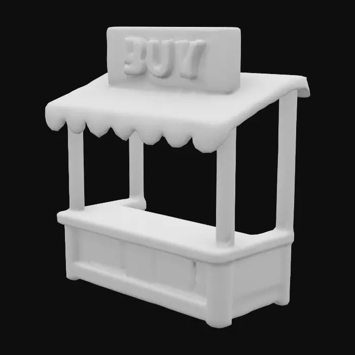 3D model for Market Stall Model