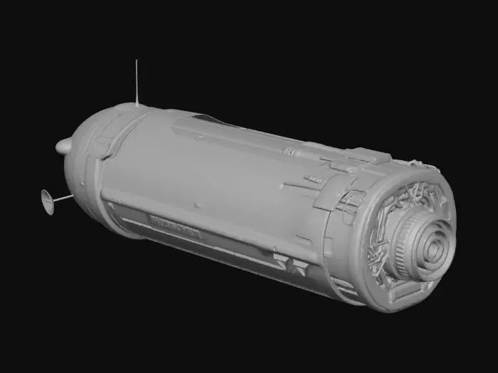3D model for Express Boat Tender Spaceship