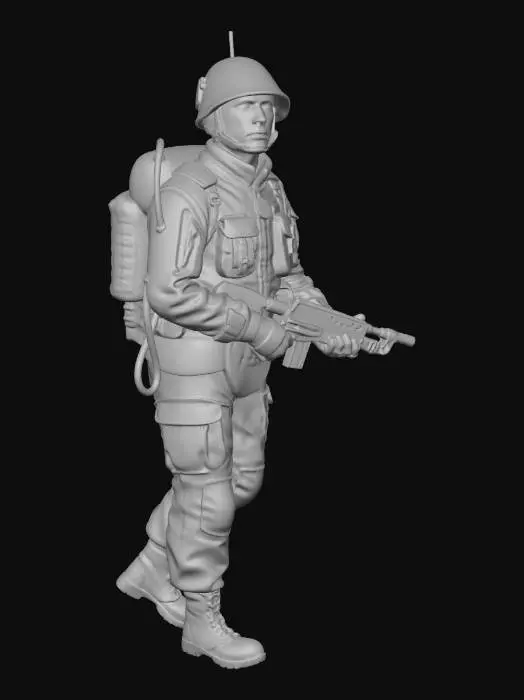 3D model for Soldier in Uniform