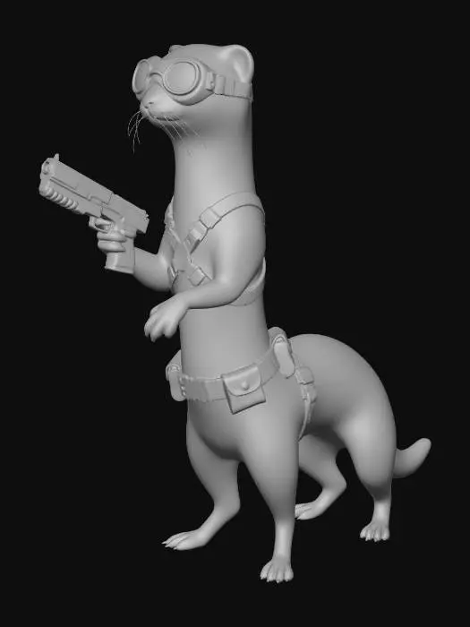 3D model for Stealthy Weasel Agent