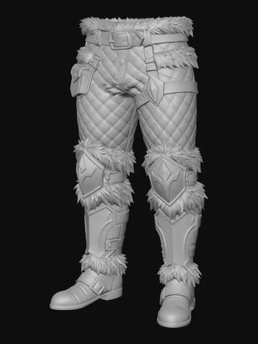 3D model for Frostbound Armour Leggings