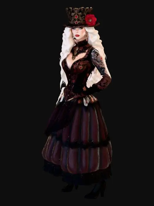 3D model for Steampunk Lady